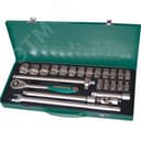 Набор головок торцевых 1/2"DR, 10-32 мм, 24 предмета Jonnesway