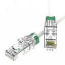Патч-корд неэкранированный SLIM CAT6A U/UTP 4х2, 28 AWG, LSZH, белый, 0,3м
