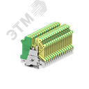 Клемма SUK 1-1 земля винтовая высокая, сечение 2,5 мм. кв., желто-зеленая