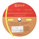 Термоусаживаемая трубка ТУТ нг 25/12,5 желтая рулон PROxima EKF