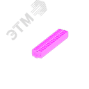 Клемма TB 2-2 с бок. подключ. с крепеж.фланцами 254, розовый