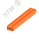 Клемма TB 2-2 промежут. фронт. подключение, сечение 2,5 мм. кв., оранжевая