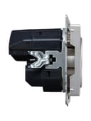 Розетка BRITE РЮш11-1-БрА 16А с USB A+C 18Вт с заземл. защ. шторки механизм алюм. IEK BR-R14-16-U22-018-K47