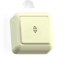 ОПТИМА Переключатель открытой установки одноклавишный, 10А А610-385, слоновая кость Кунцево-Электро