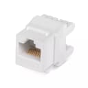 Проходной адаптер Cabeus KJ-RJ45-Cat.6a-180 (RJ45-DIDC, CAT.6A, UTP, Keystone Jack) (7654c)