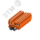 Клемма TC 1-1 пружинная, сечение 4 мм. кв., оранжевая SUPU