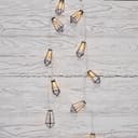 Гирлянда светодиодная Кристаллы черные 10 LED 15 м прозрачный ПВХ теплый белый свет свечения 2 х АА батарейки не в комплекте NEONNIGHT 304017