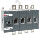 Рубильник 400A 4P без рукоятки управления TwinBlock EKF