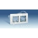 Рамка двухместная Scudo серый Simon