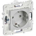 SKANDY Розетка с заземлением без защитных шторок 16А SK-R05S серебряный IEK