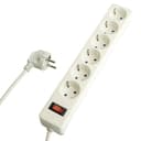 Сетевой фильтр 6местный сз STEKKER HM2061053x1мм2 5 м серия Optima белый 50097