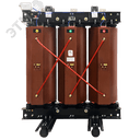 Трансформатор силовой сухой AKELCAST типа ТСЛ 1000кВА/6/0.4 BoBk У3 D/Yn-11 AL БКТ (3) IP00 (AL) ВН с лицевой стороны НН сверху