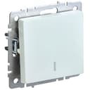 BRITE Выключатель одноклавишный с индикацией 10А ВС10-1-1-БрЖ жемчуг