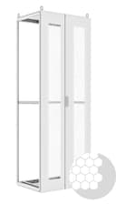 Дверь перфорированная двухстворчатая (наружные петли) RS52 200.80 НП СЗМ