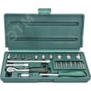 Набор головок торцевых 1/4"DR, 4-13 мм, 21 предмет