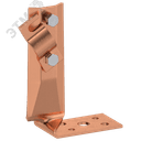 Держатель проводника круглого 6-10мм винтовой угловой скрытый h=70мм медь IEK