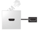 Модуль с адаптером, проходной HDMI мама/мама, белый, 400