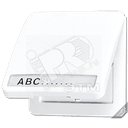 Крышка ударопрочная откидная с возвратной пружиной и полем для надписи 7?57 мм  зеленая