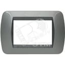 Накладка на 3 модуля Темная Сталь