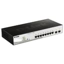 Коммутатор 8 PoE портовый D-Link DGS-1210-10MP/F1A