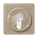 Крышка для выключателя с замком золотая бронза