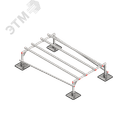 Опорная конструкция для установки оборудования TECHNORAPTOR STEELFOOT 1200х2000 тип 2 КМ-профиль