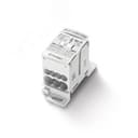 Блок распределительный на DIN-рейку/МП 80А, 3 вх.клеммы 4 вых.клеммы IP10