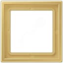 Рамка 1-я для горизонтальной/вертикальной установки (для устройств и накладок серии LS990 в монтажный адаптер) Серия- LS ZERO Материал- термопласт (ударопрочный) лакированный Цвет- классическая латунь