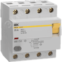 Выключатель дифференциальный (УЗО) KARAT ВД3-63 4P 25А 30мА 6кА тип A