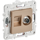 SKANDY Розетка двойная TV+RJ45 кат.5E SK-A14Sa песочный IEK