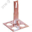 Держатель проводника круглого 6-8мм для плоской кровли h=90мм медь IEK