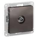 Розетка ATLASDESIGN TV проходная 4DB механизм мокко