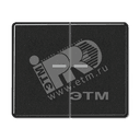 Клавиши для сдвоенного выключателя с подсветкой черные