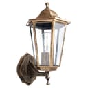 Светильник садовопарковый Feron 6101 шестигранный на стену вверх 60W E27 230V черное золото 11125