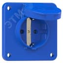 Розетка встраиваемая 16A/250V/2P+E/IP54, 75x75