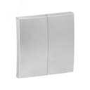 Валенсия лицевая панель выключателя 2-кл. 10А сталь