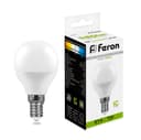Лампа светодиодная Feron LB95 Шарик E14 7W 4000K 25479