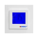 Терморегулятор Energy TK07 New Design для теплого пола, электронный, сенсорное управление, цвет белый