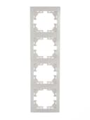 Рамка 4-м Mira вертикал. бел. LEZARD 701-0200-154