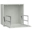 Шкаф LINEA R встраиваемый потолочный 6U 600х600мм дверь металлическая серый