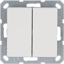 Переключатель проходной 2-кл. 10А IP20 механизм бел. глянцевый Jasmart G3022W