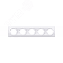 Рамка на 5 приборов, цвет белый (серия Florence) 2172786 ССТ