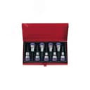 Набор торцевых насадок 1/2", TORX, Т20-Т60 мм, L = 80 мм, 9 предметов
