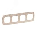 Valena ALLURE Рамка 4 поста Нарцисс золото универсальная Legrand Euro