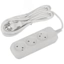 Удлинитель электрический 3 розетки без заземления 5м ПВС 2x0.75мм2 UDL-10-350 Greenline Б0065073 ЭРА