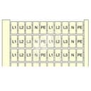 Маркировка клемм 20x(L1-L2-L3-N-PE) RC510 TE Connectivity ОУЭО