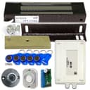 Электромагнитный замок универсальный комплект на 240 кг. уличный с герметичным блоком Уралкам