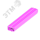 Клемма TB 2-2 фронт. подключение с защелк.ножками, сечение 2,5 мм. кв., розовый