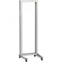 Стойка однорамная на роликах LINEA F 47U 600х600мм серая ITK