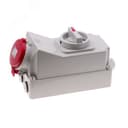 Розетка настенная с выключателем и механической блокировкой 32A/400V/3P+E/IP44